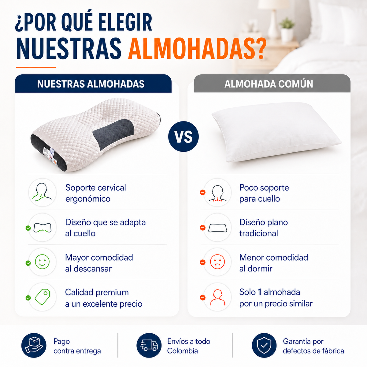ALMOHADA CERVICAL ORTOPÉDICA